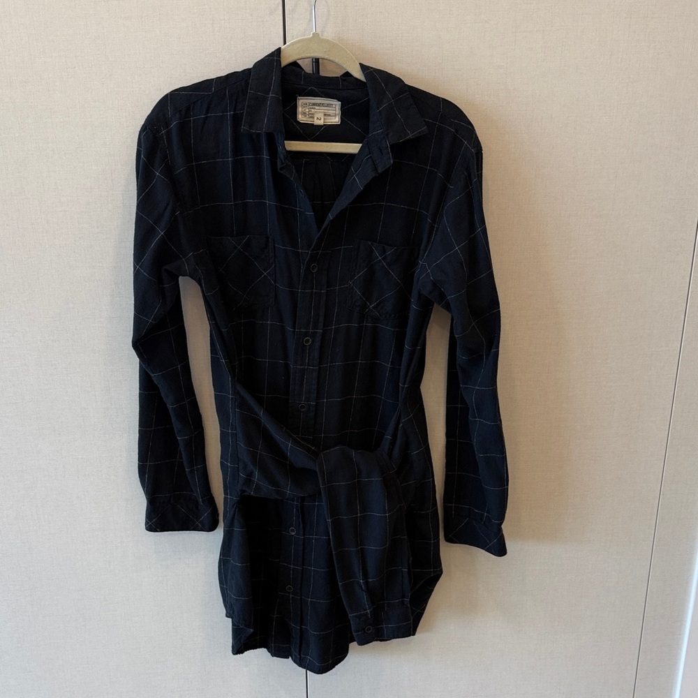 Current/Elliott Black Long Sleeve Dress
